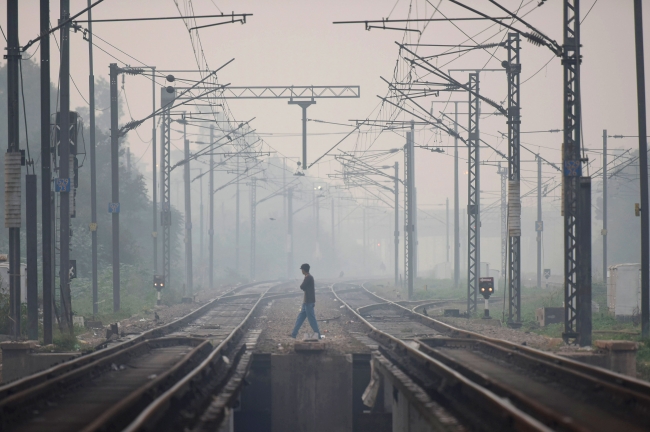 Hindistan'ın başkenti Yeni Delhi'deki hava kirliliği, ABD Çevre Koruma Ajansının (EPA) ''tehlike'' eşiğini aşıyor. Fotoğraf: Getty, 5 Kasım 2019