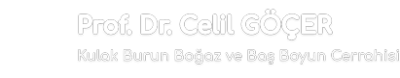 Prof. Dr. Celil Göçer Kulak Burun Boğaz Uzmanı