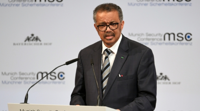 Fotoğraf: DSÖ Genel Direktörü Tedros Adhanom Ghebreyesus 56. Münih Güvenlik Konferansında konuştu. | Fotoğraf: Reuters